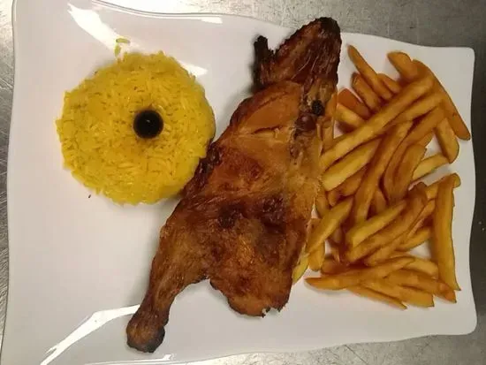 Whole flame-grilled chicken